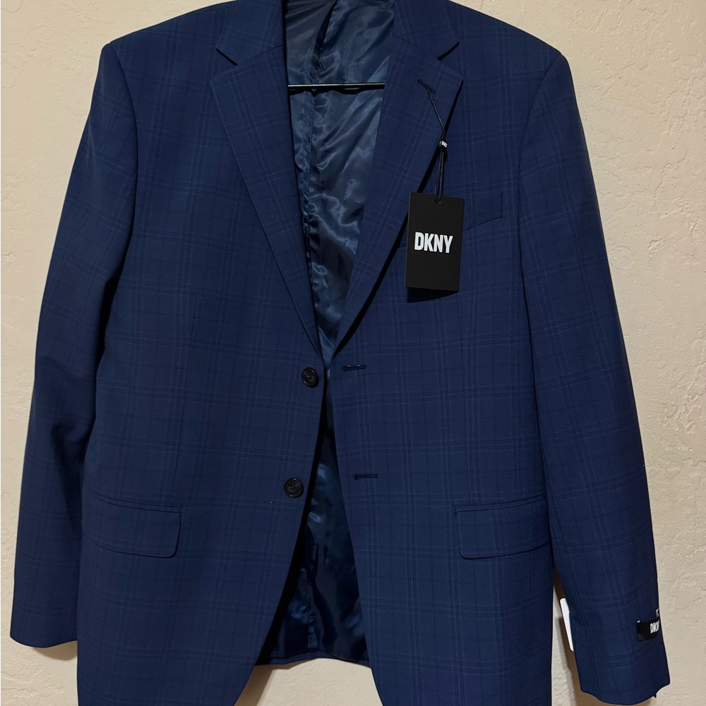 DKNY Blue Sport Coat Classic Blazer